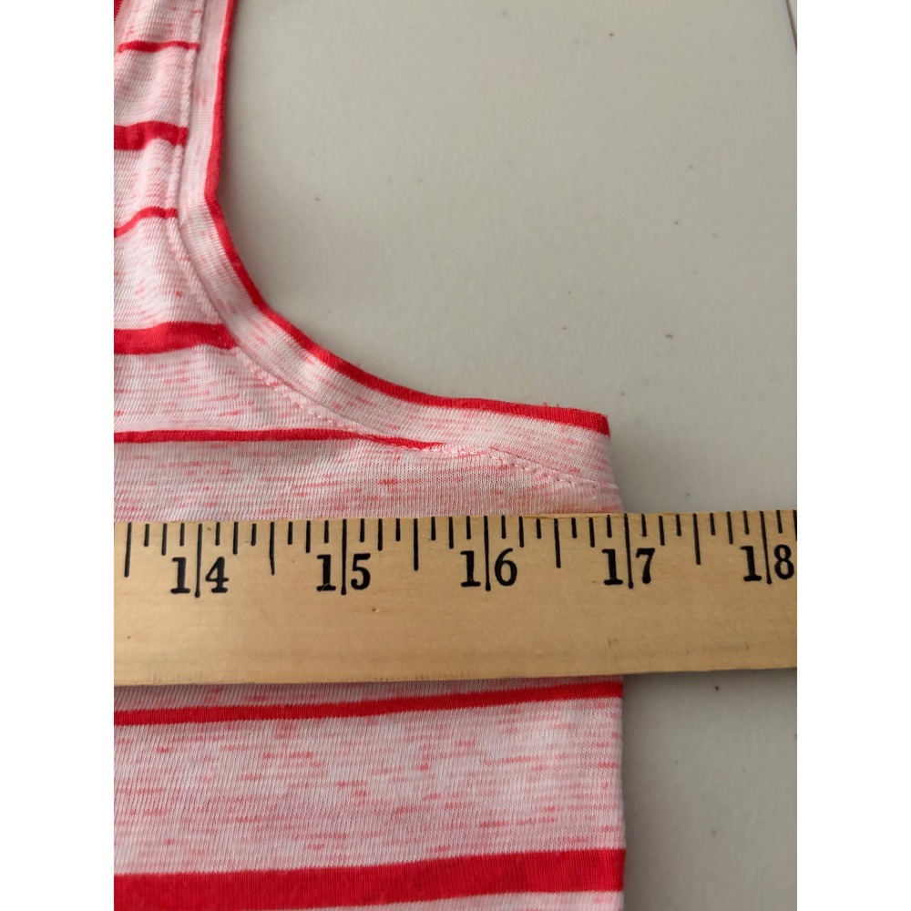 Tek Gear DryTek Womens Small Red White Striped Racerback Active Tank Top - Picture 6 of 7